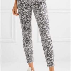 Current Elliott the stiletto leopard print midrise